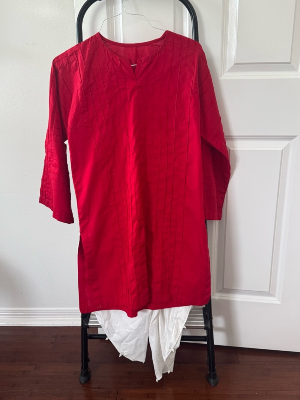 Kids Red Matching Set Top - Classic Tunic